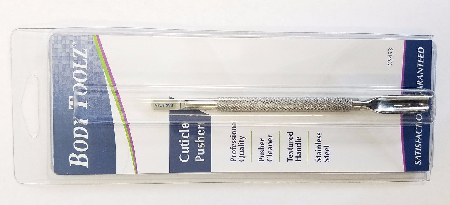 Body Toolz (CS493) - 5 1/4" Cuticle Pusher & Cleaner  (Professional Quality)