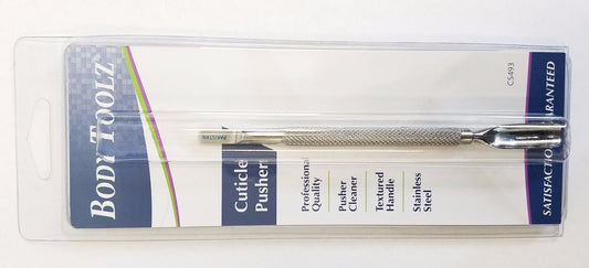 Body Toolz (CS493) - 5 1/4" Cuticle Pusher & Cleaner  (Professional Quality)