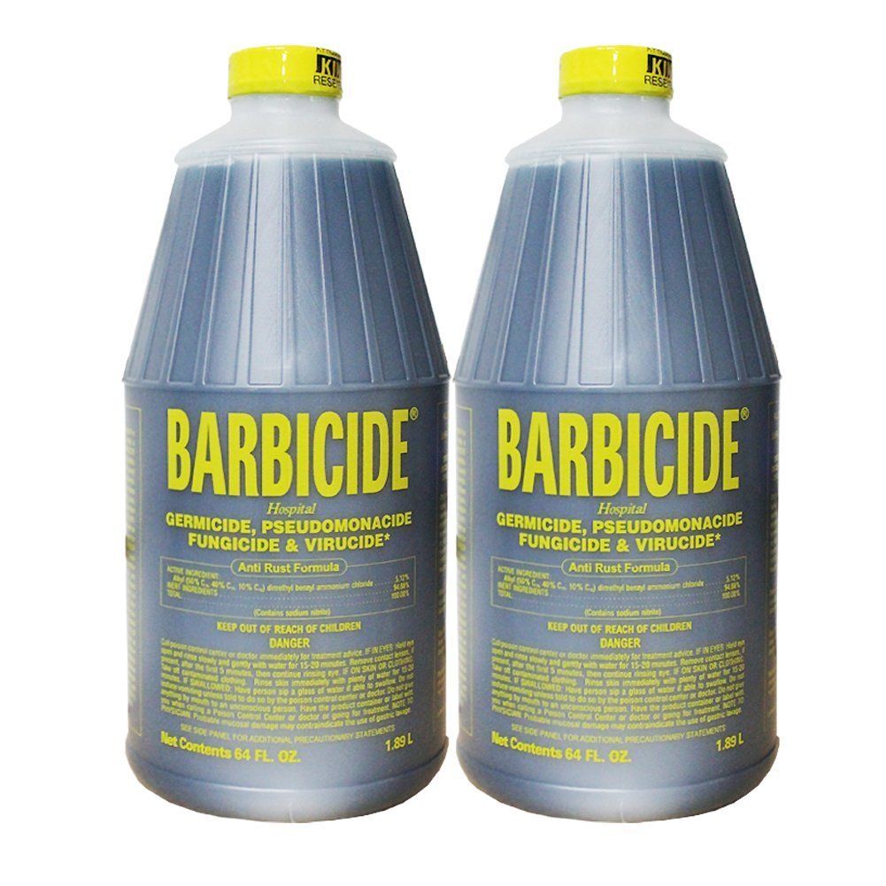 2Pc - 64oz King Research BARBICIDE Hospital Germicide Virucide Anti-Rust Formula