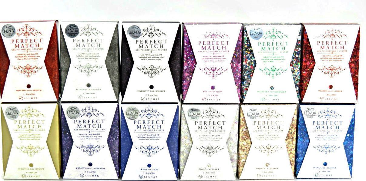 LeChat Perfect Match Gel + Matching Polish 0.5oz - Choose your colors -PMS 31-60