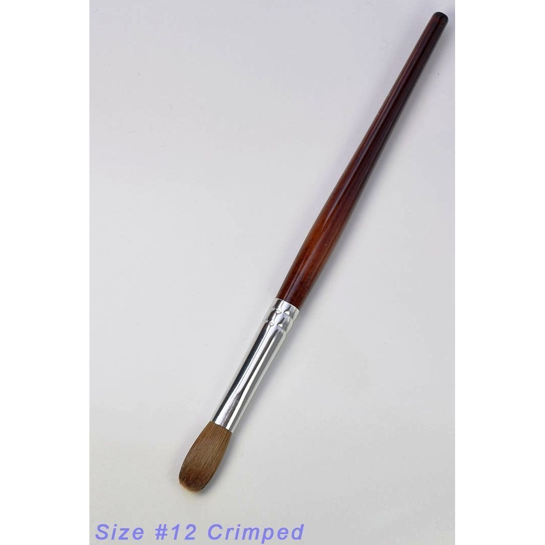 EX Crimped Kolinsky Acrylic Nail Brush - Choose Size