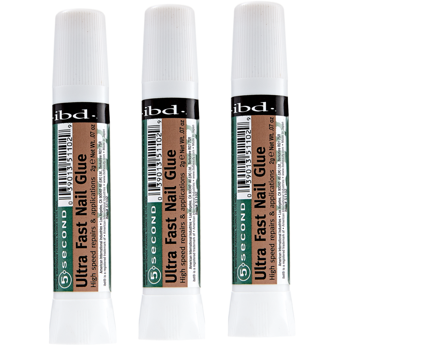 ibd 5 second Ultra Fast Nail Glue 2g Package