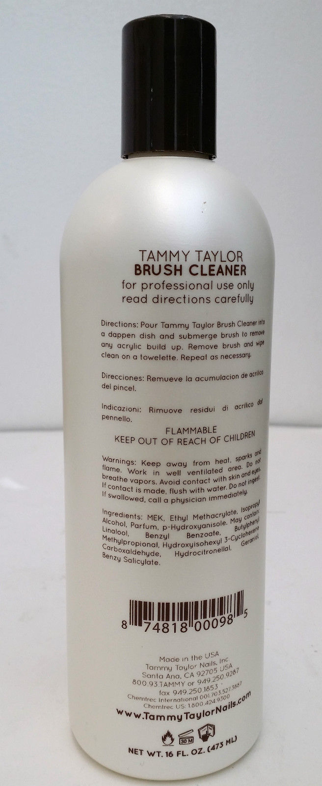 Nail brush cleaner
