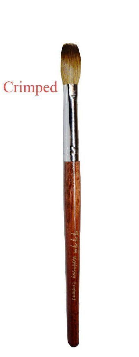 777 Kolinsky Manicure Pedicure Acrylic Nail Brush (Crimped)
