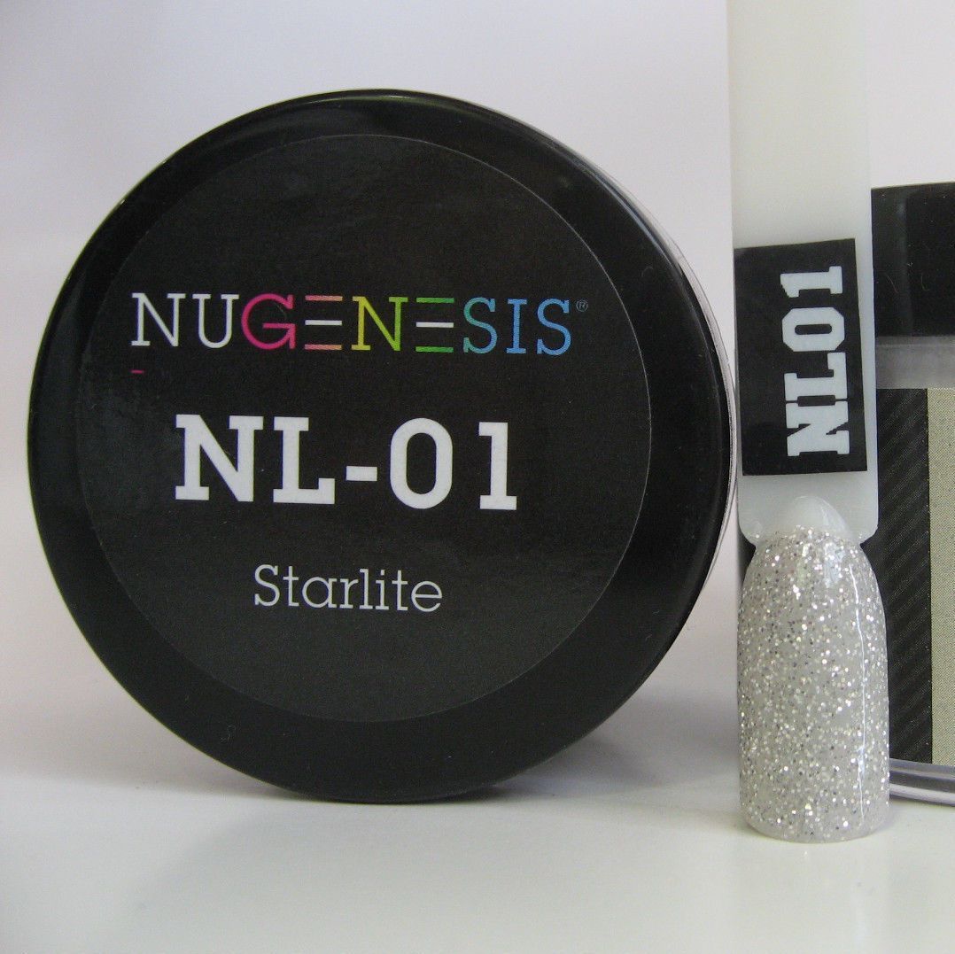 NuGenesis Nails Dipping Powder Glitters 2oz/43gr jar