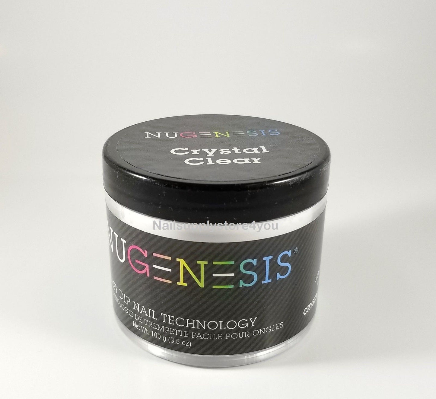 NuGenesis Nail Dipping Powder CRYSTAL CLEAR  1.5oz/4oz/16oz