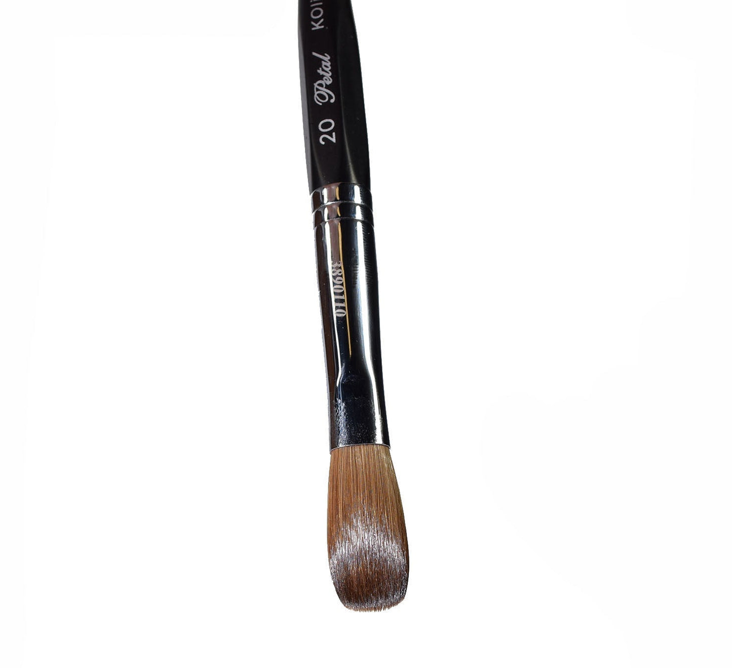 Petal Six Angles Crimped Kolinsky Acrylic Nail Brush - Choose Size