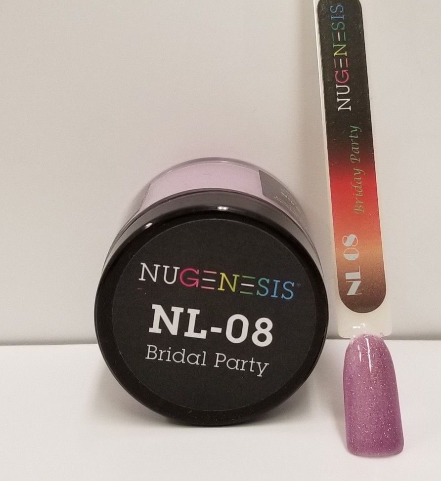 NuGenesis Nails Dipping Powder Glitters 2oz/43gr jar