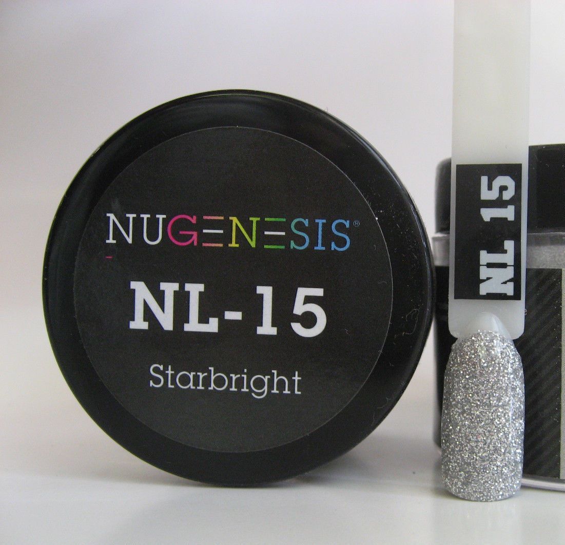 NuGenesis Nails Dipping Powder Glitters 2oz/43gr jar