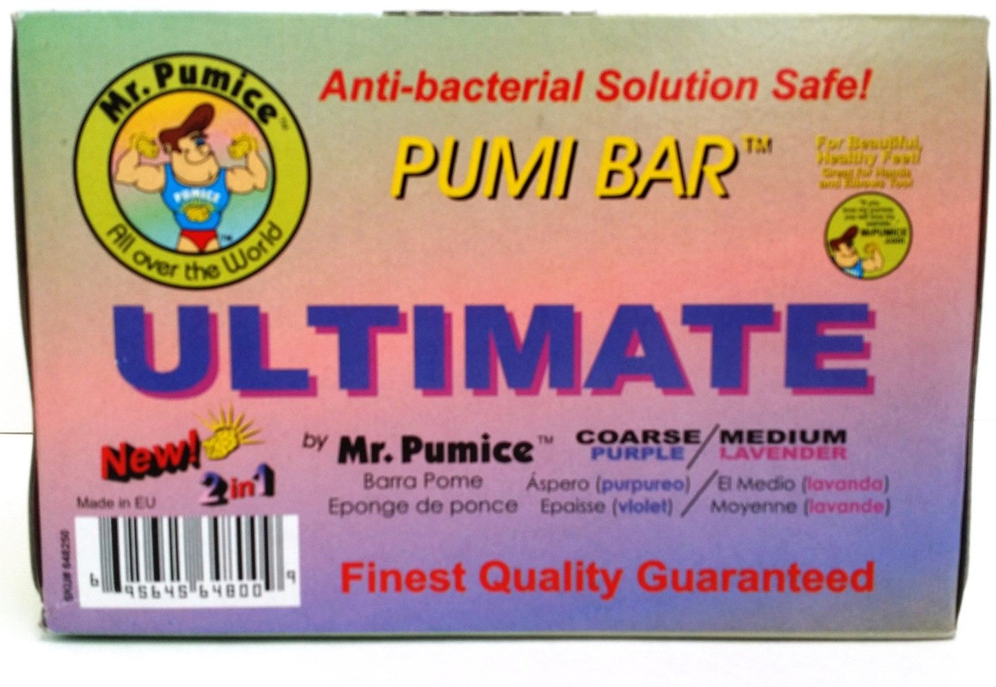 LOT of 12 - Mr. Pumice PUMI BAR ULTIMATE 2 IN 1 COARSE Purple/ MEDIUM Lavender