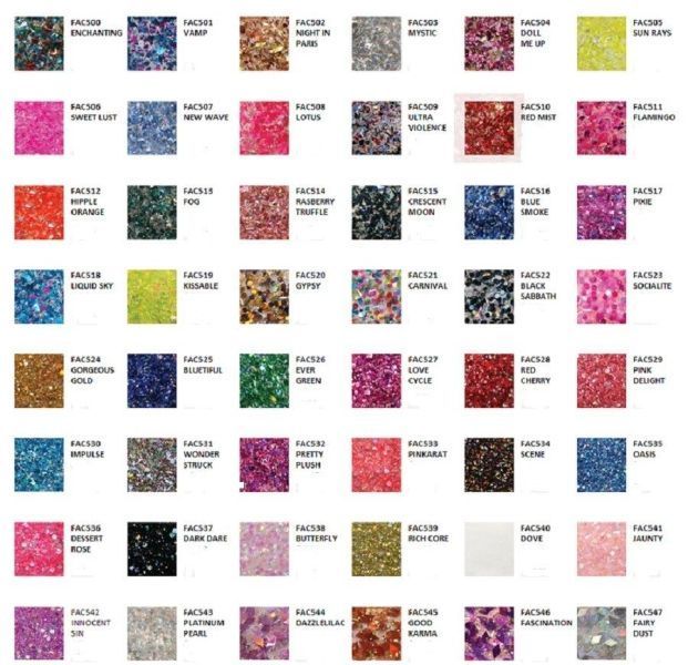 FANTASY ACRYLIC Color Powder - Glam & Glits - 1oz/Jar - Choose your colors
