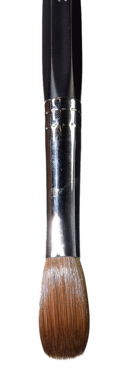 Petal Six Angles Crimped Kolinsky Acrylic Nail Brush - Choose Size