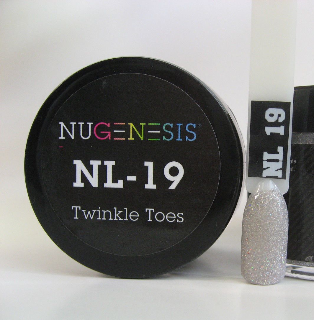 NuGenesis Nails Dipping Powder Glitters 2oz/43gr jar