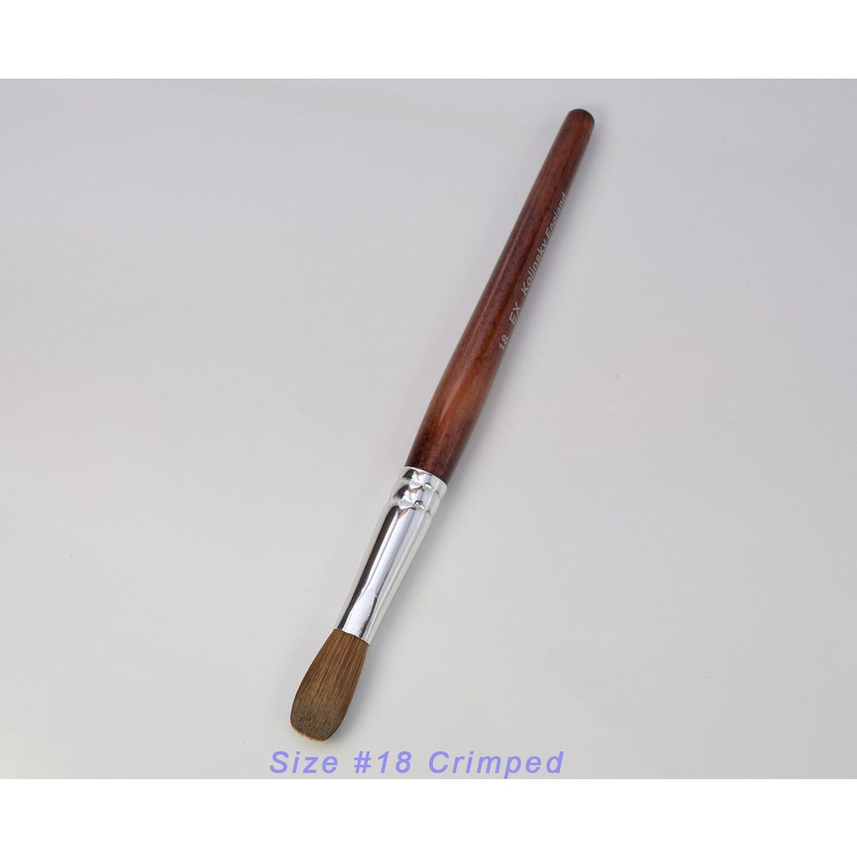 EX Crimped Kolinsky Acrylic Nail Brush - Choose Size