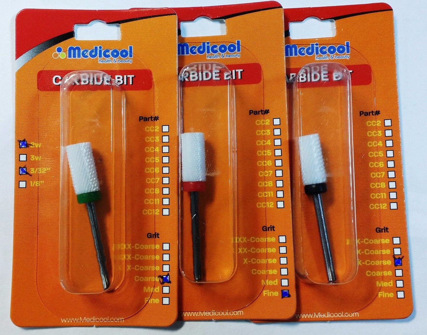 Medicool - CERAMIC CARBIDE BIT Large Barrel (CC14) - Choose your Favorite