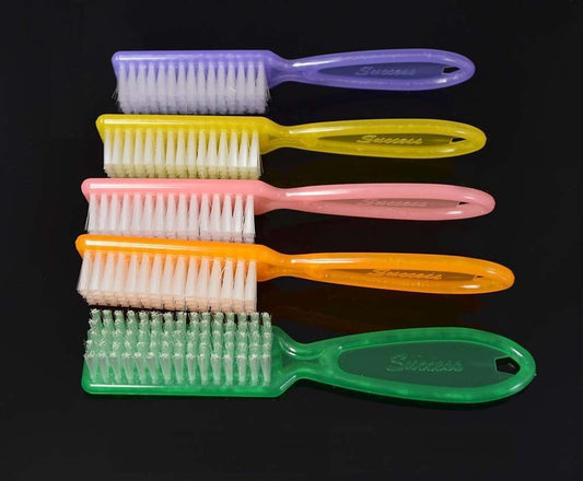 Manicure Nail Dust Scrub Brushes, Professional Quality - Assorted Color  5ct