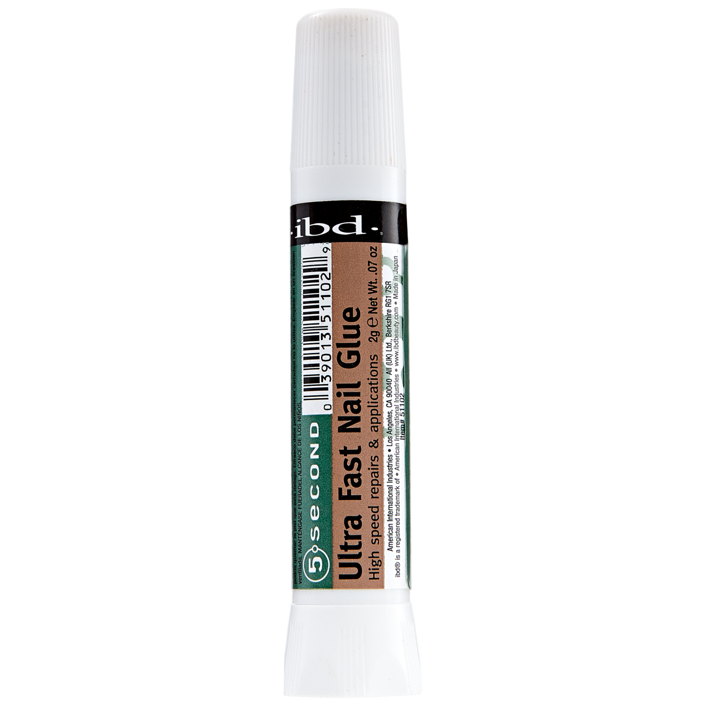ibd 5 second Ultra Fast Nail Glue 2g Package