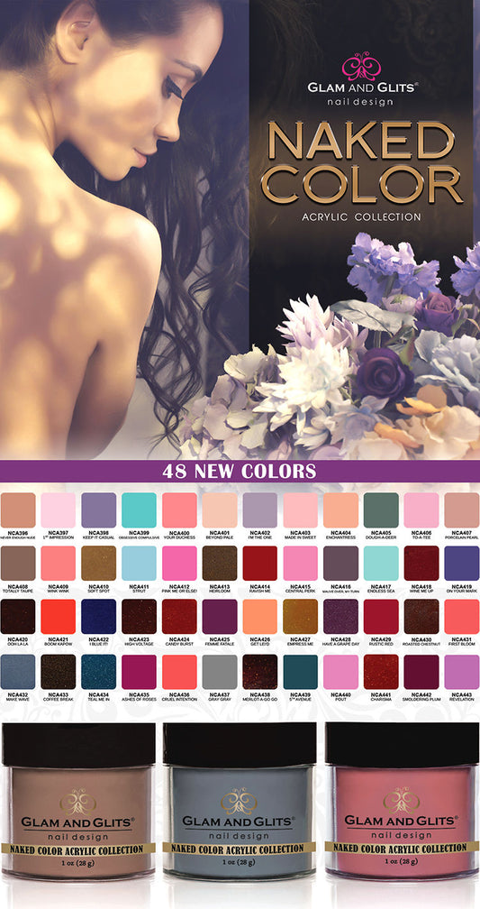 Glam & Glits Nail Design - NAKED COLOR ACRYLIC - Choose Your colors