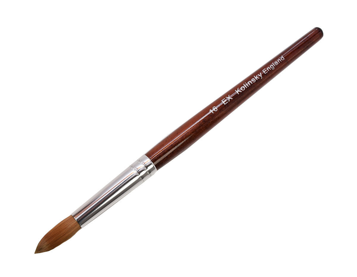 EX Kolinsky Acrylic Nail Brush for Acrylic Powder Manicure Pedicure (Round)