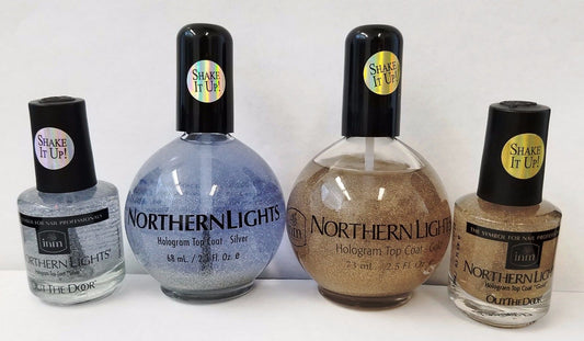 INM Northern Lights - Shake It Up Hologram Top Coat - Choose your Favorite