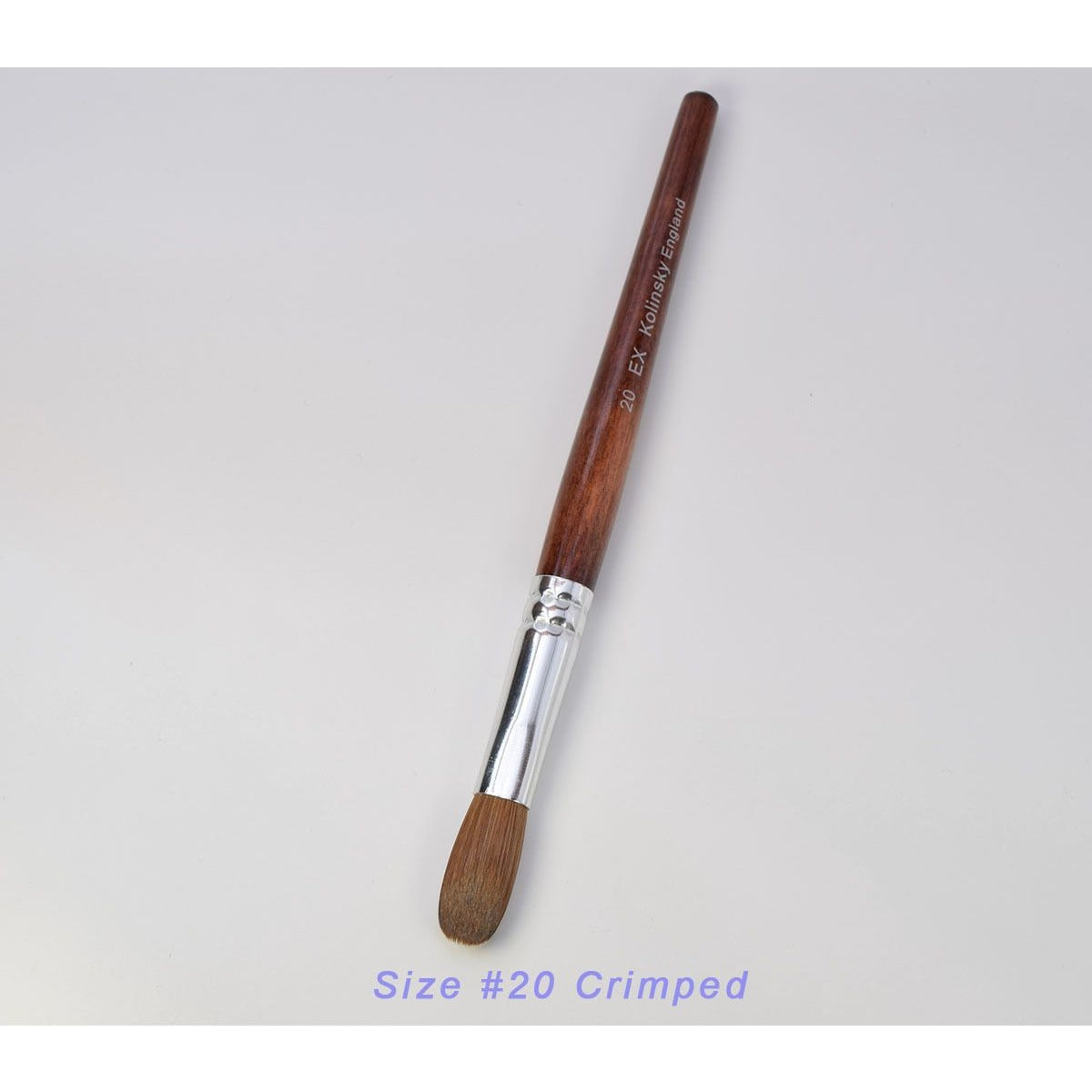 EX Crimped Kolinsky Acrylic Nail Brush - Choose Size