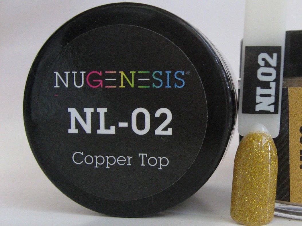 NuGenesis Nails Dipping Powder Glitters 2oz/43gr jar