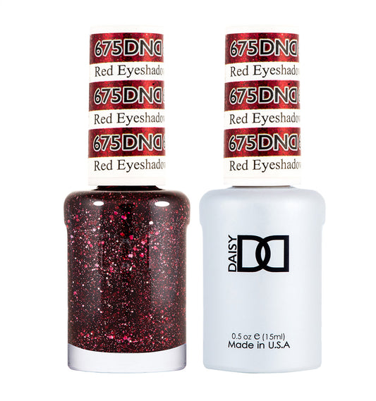DND Gel Polish & Lacquer - 675 - Red Eyeshadow