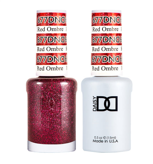 DND Gel Polish & Lacquer - 677 - Red Ombre