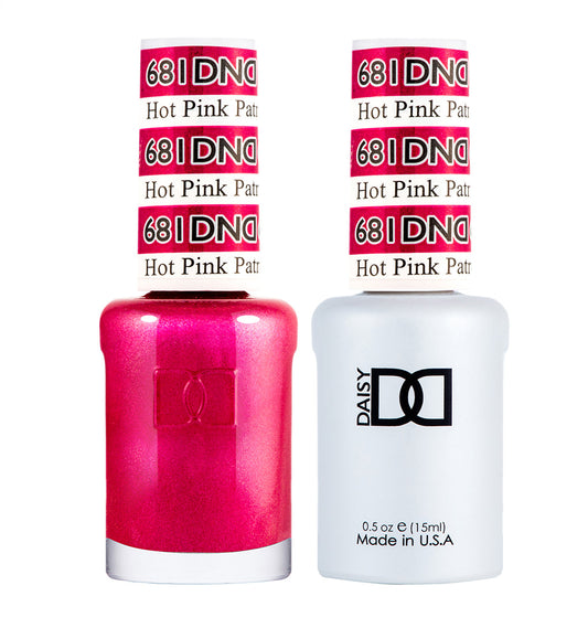 DND Gel Polish & Lacquer - 681 - Hot Pink Patrol