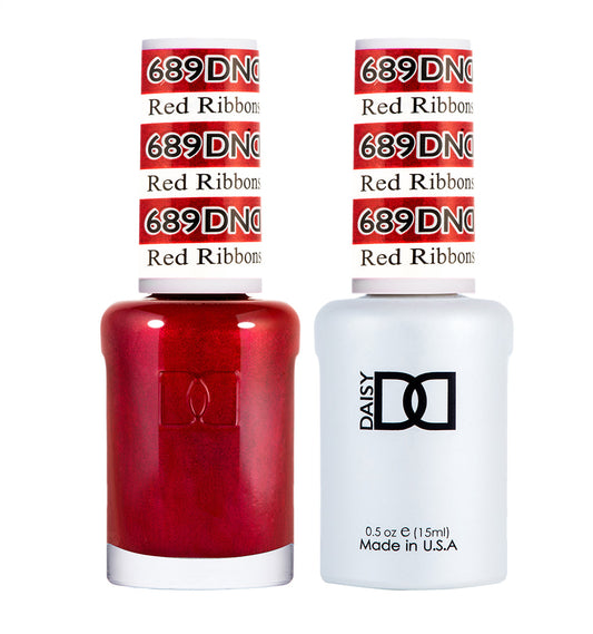 DND Gel Polish & Lacquer - 689 - Red Ribbons