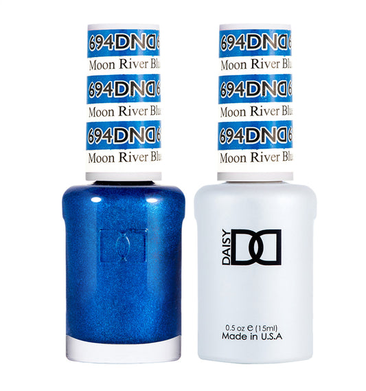 DND Gel Polish & Lacquer - 694 - Moon River Blue