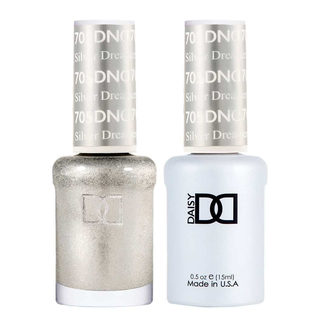 DND Gel Polish & Lacquer - 705 - Silver Dreamer