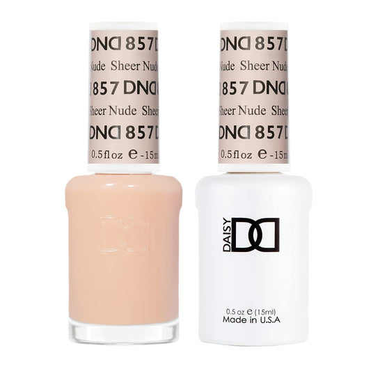 DND Gel Polish & Lacquer - 857 - Sheer Nude
