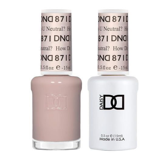 DND Gel Polish & Lacquer - 871 - How Do U Neutral?