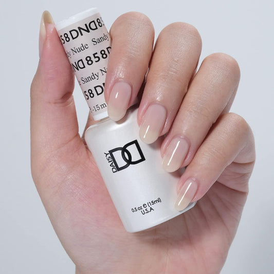 DND Gel Polish & Lacquer - 858 - Sandy Nude