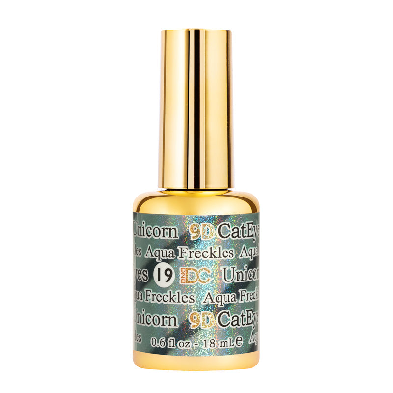 DND DC 9D CatEyes Gel  #19 - Aqua Freckles