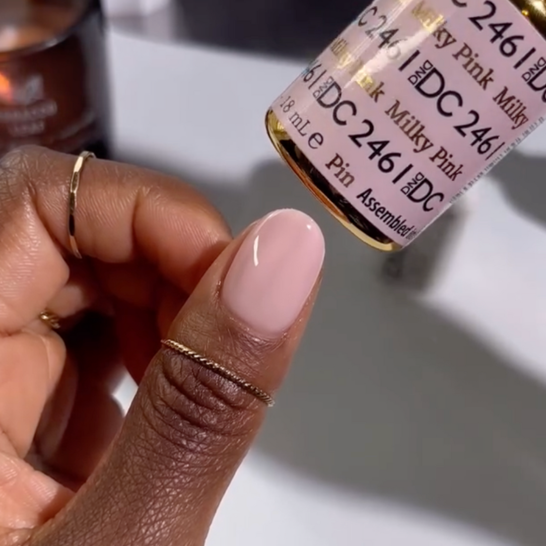 DND DC Premium set Gel Color Matching Polish Color - Milky Pink #2461