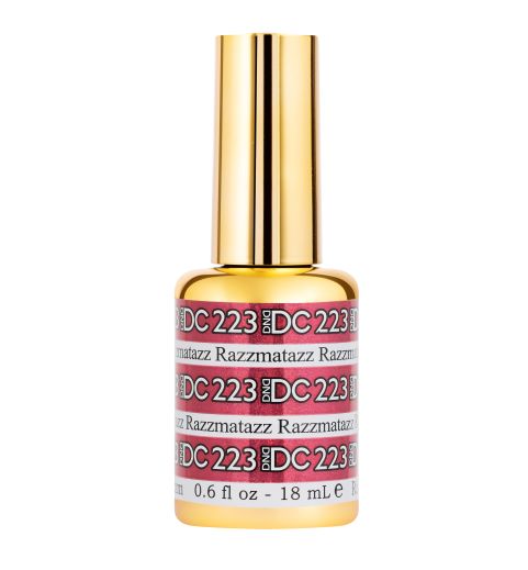 DND DC Mermaid Soak off Gel in holographic glitter - #223 Razzmatazz