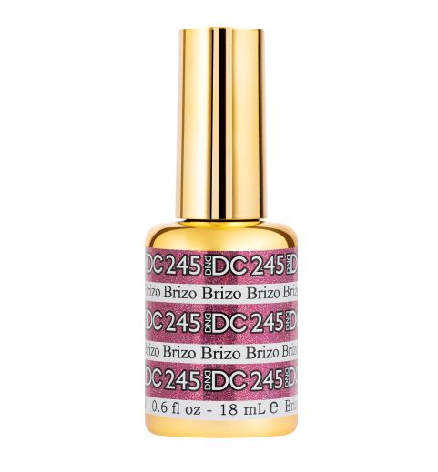 DND DC Mermaid Soak off Gel in holographic glitter - #245 Brizo