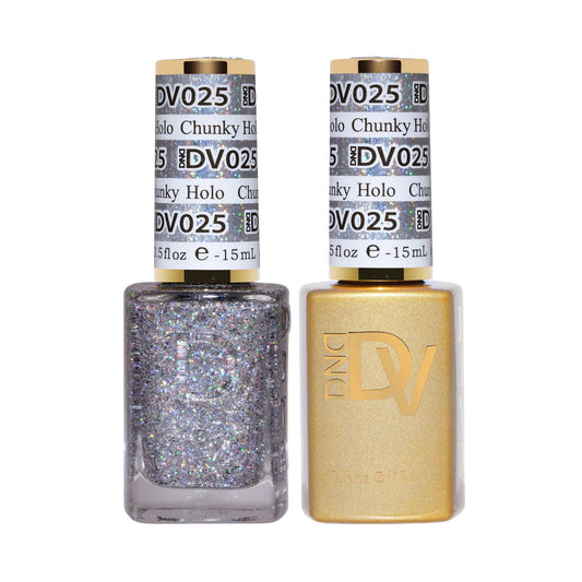 DND Diva Gel & Nail Polish - Chunky Holo #025