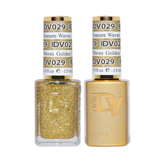 DND Diva Gel & Nail Polish- Golden Treasure Waves #029