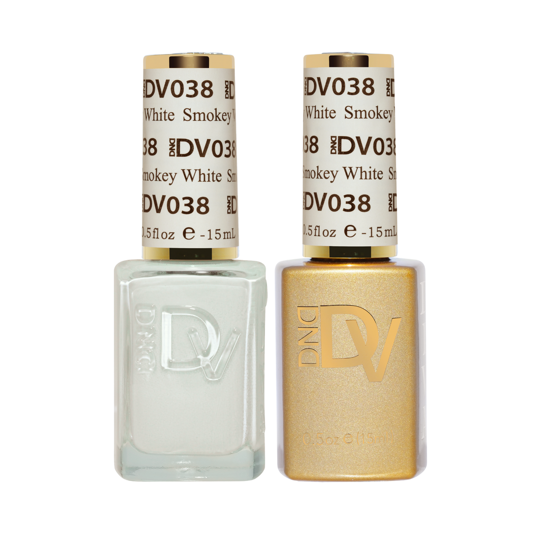 DND Diva Gel & Nail Polish - Smokey White #038