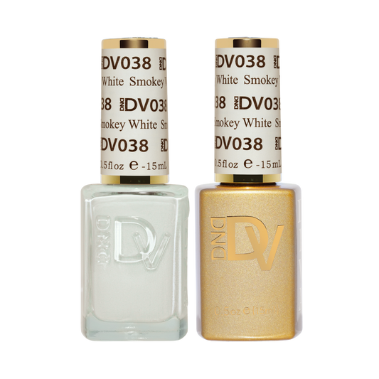 DND Diva Gel & Nail Polish - Smokey White #038