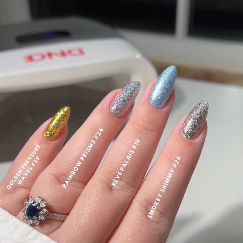 DND Diva Gel & Nail Polish- Golden Treasure Waves #029