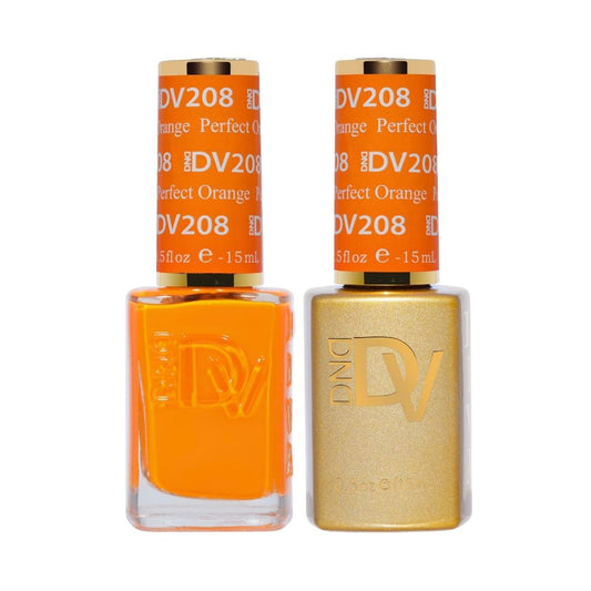DND Diva Gel & Nail Polish - Perfect Orange #208