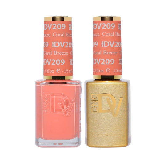 DND Diva Gel & Nail Polish - Coral Breeze #209
