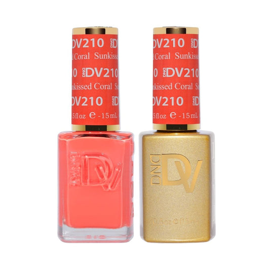 DND Diva Gel & Nail Polish - Sunkissed Coral #210