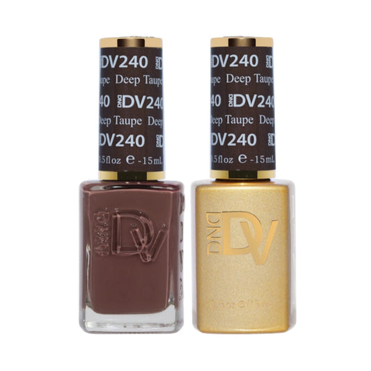 DND Diva Gel & Nail Polish - Deep Taupe #240