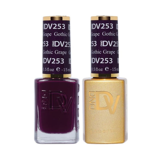 DND Diva Gel & Nail Polish - Gothic Grape #253