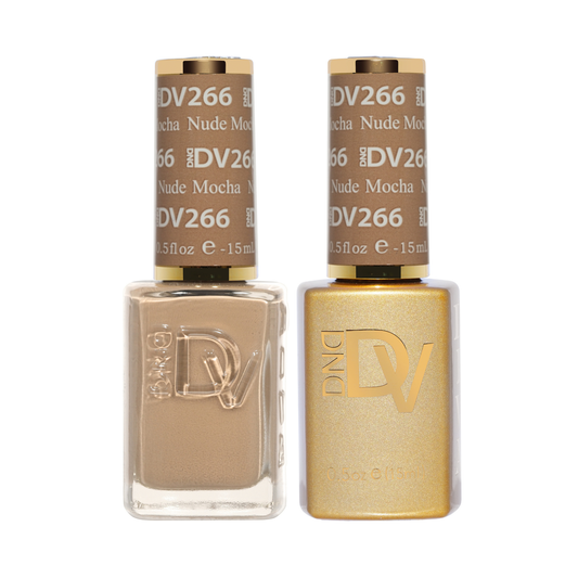 DND Diva Gel & Nail Polish - Nude Mocha #266